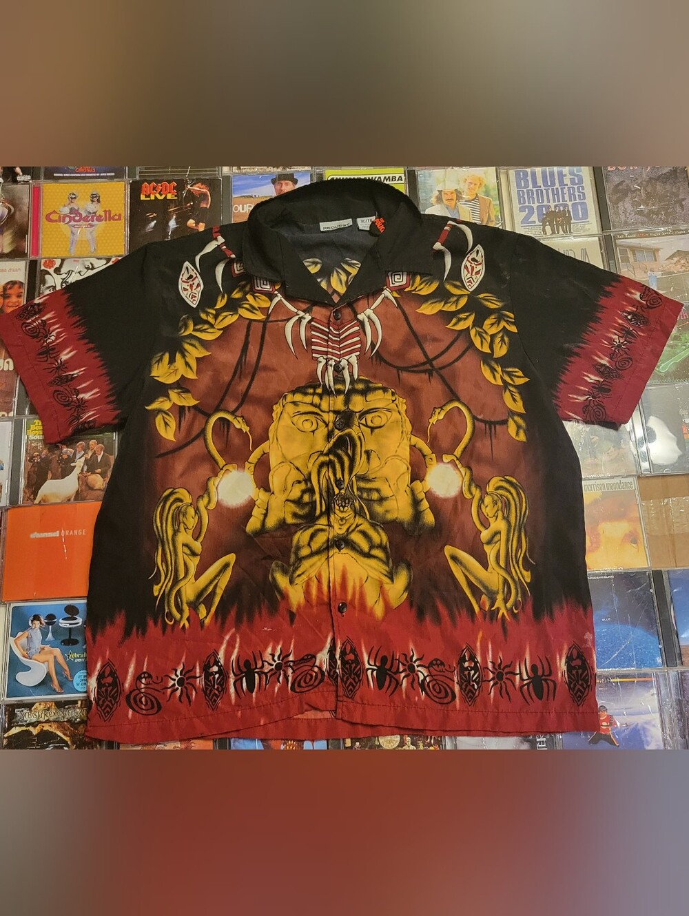 Crazy AOP Loud Request Button Up Shirt